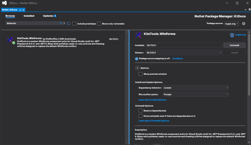 vs-package-manager
